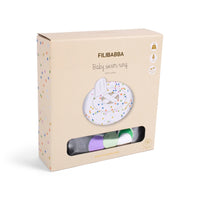 Filibabba Baby Badring - Rainbow Confetti