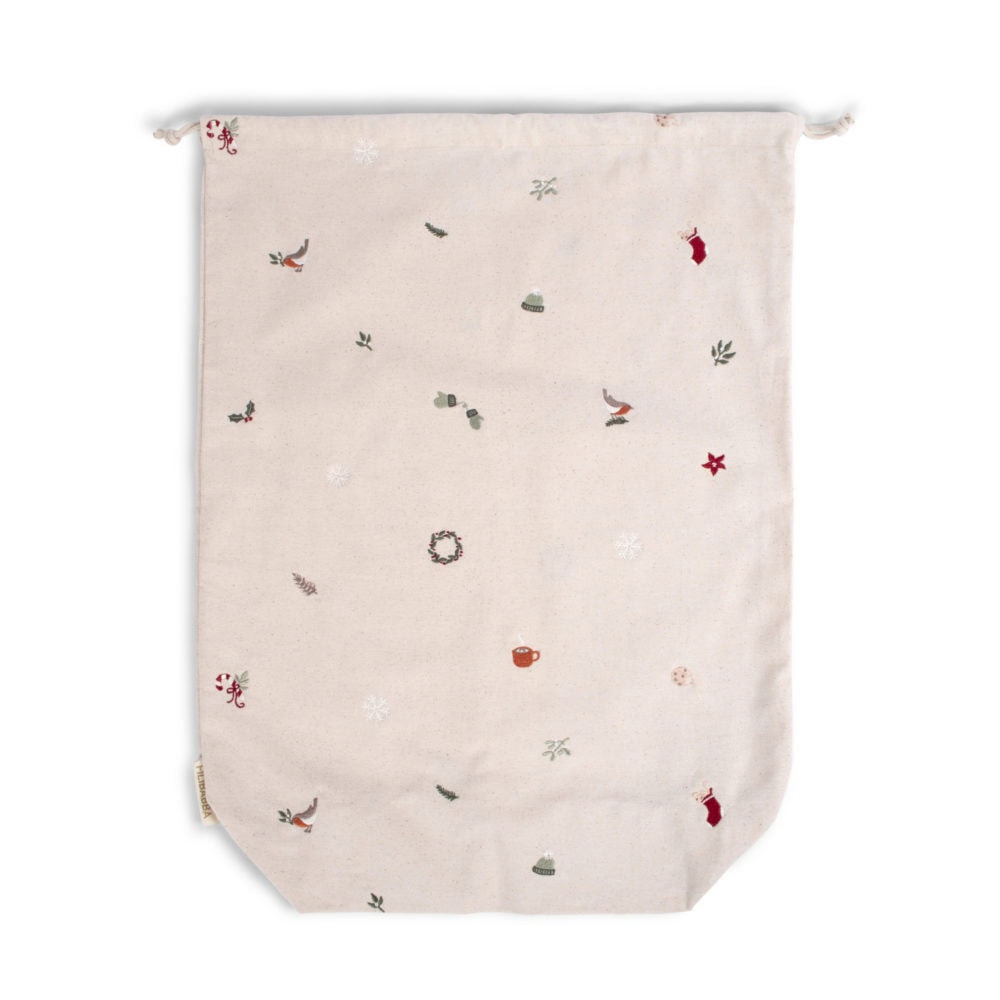 Filibabba Broderad Presentpåse GOTS Stor