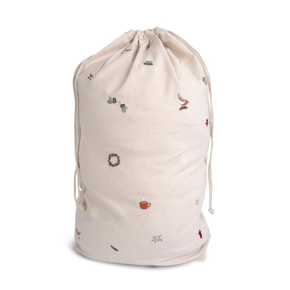 Filibabba Broderad Presentpåse GOTS Stor