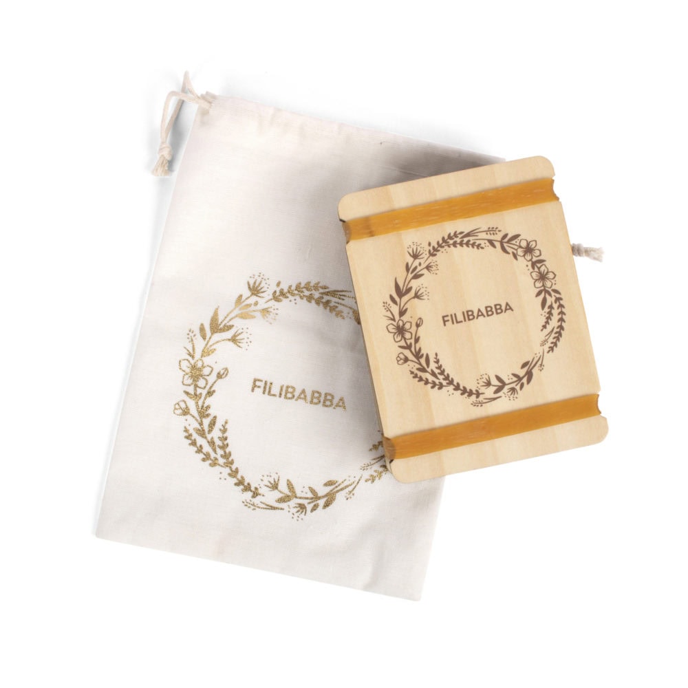 Filibabba Blompress i trä