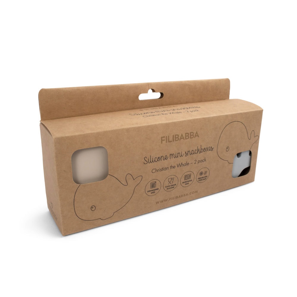 Filibabba silikon snackboxar 2-pack