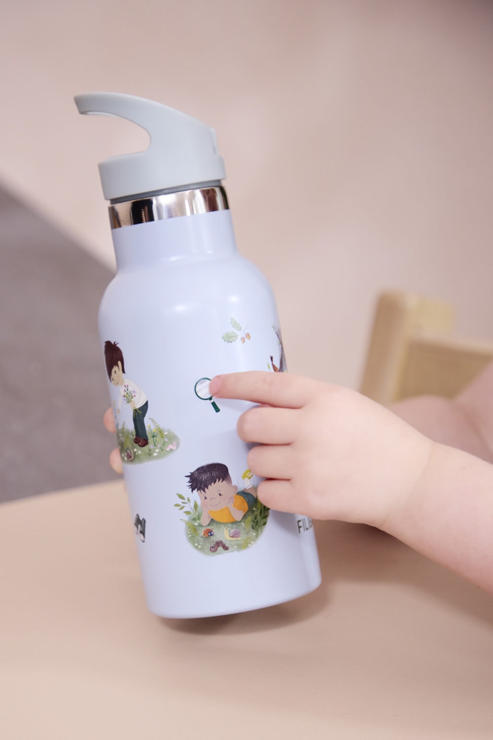 Filibabba rostfri vattenflaska 350ml