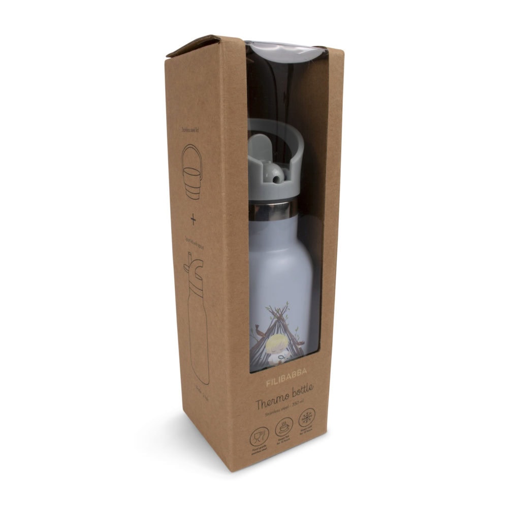 Filibabba rostfri vattenflaska 350ml