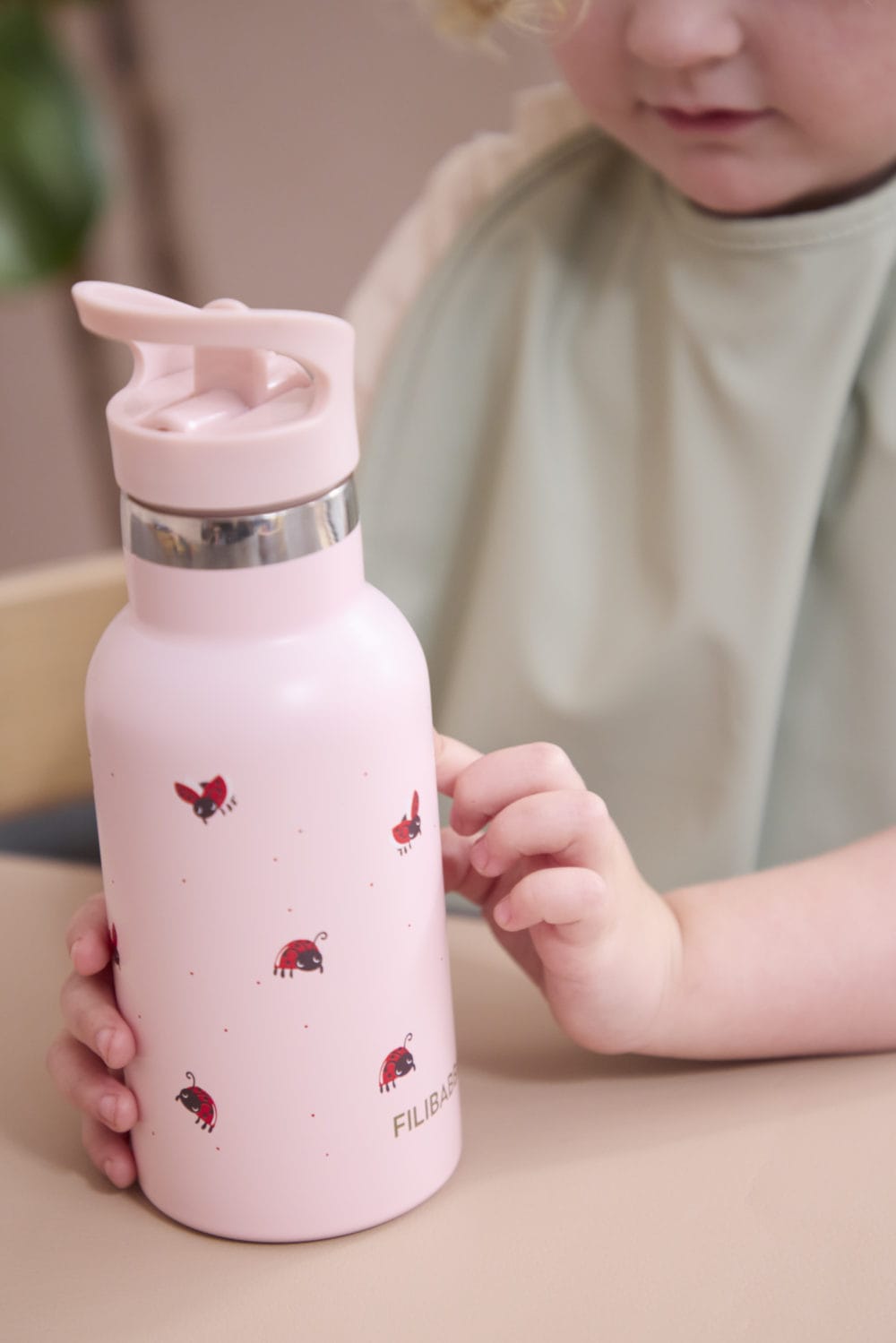 Filibabba rostfri vattenflaska Lucky