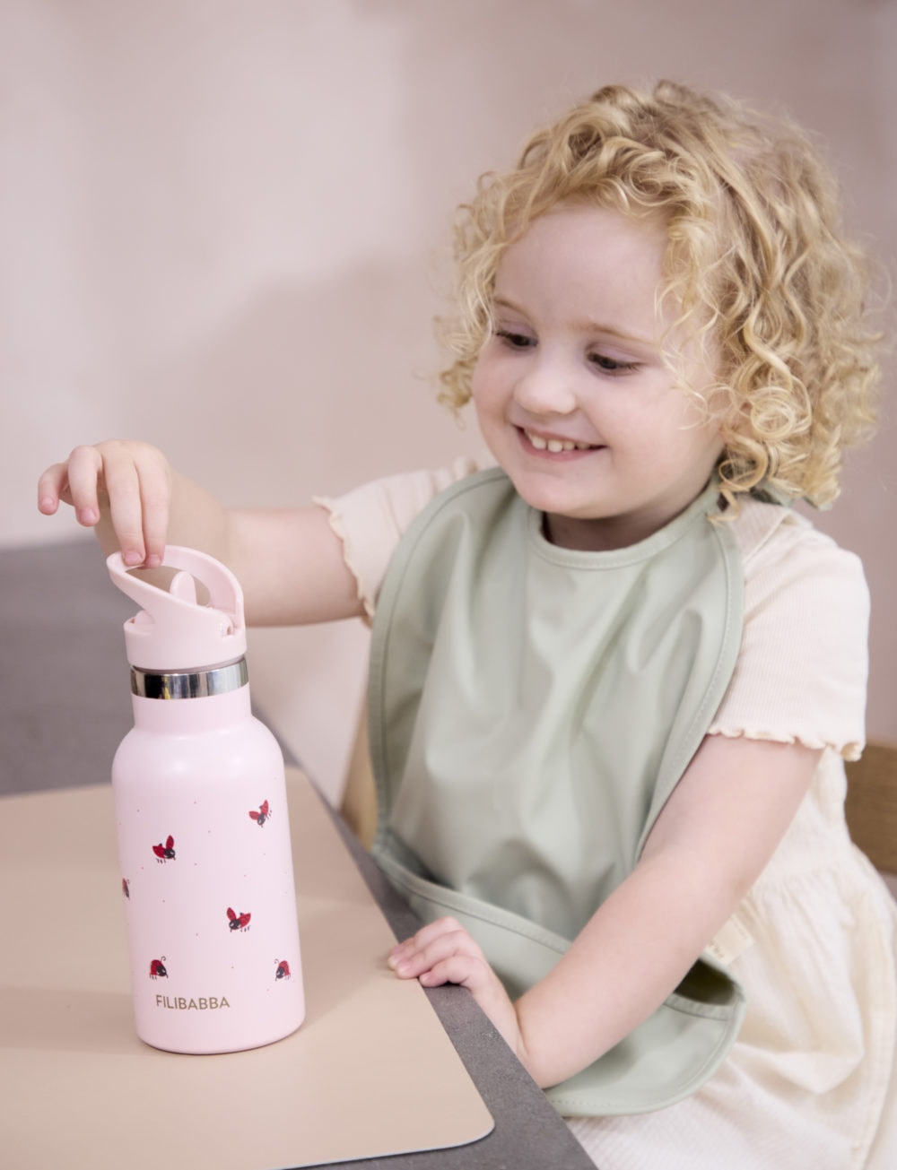Filibabba rostfri vattenflaska Lucky