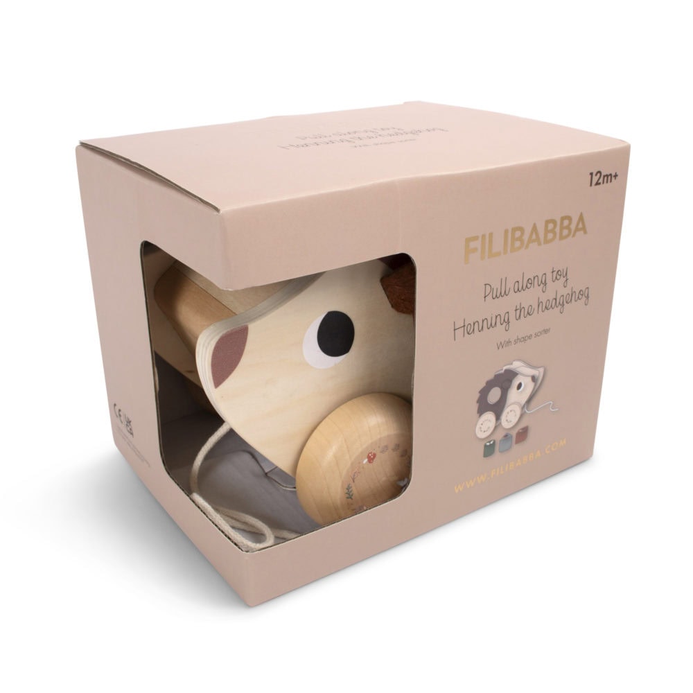Filibabba Henning igelkott dragleksak