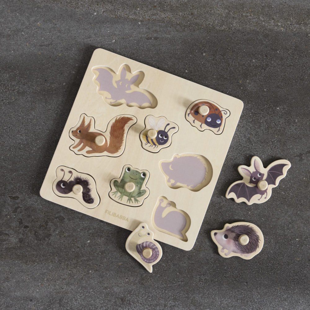 Filibabba Träpussel Skogsdjur