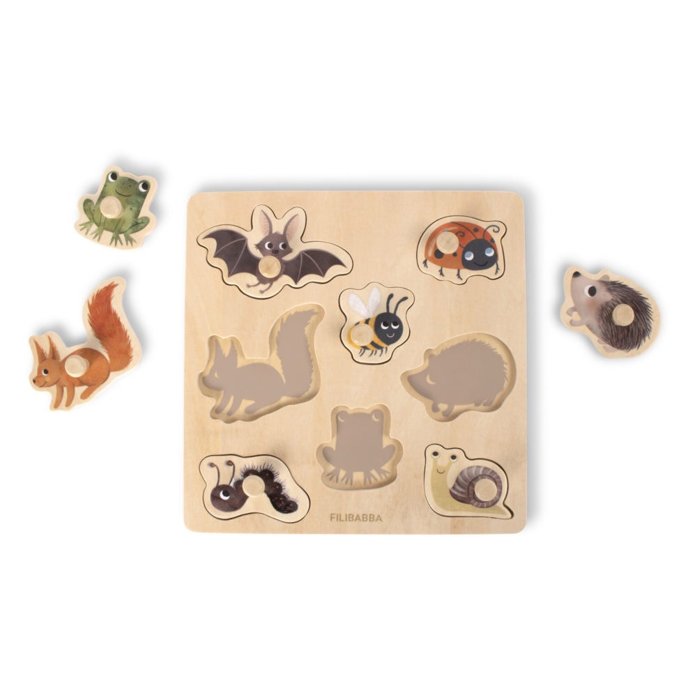 Filibabba Träpussel Skogsdjur