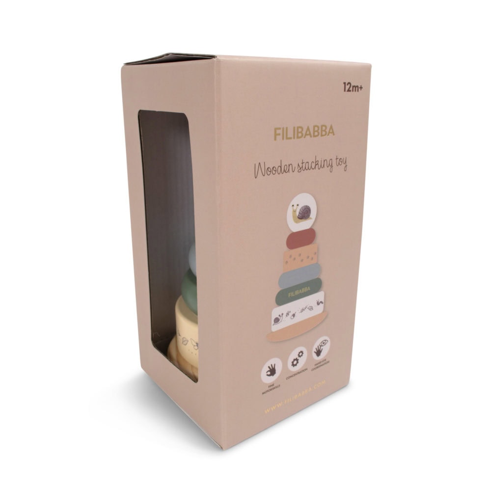 Filibabba trästapelleksak