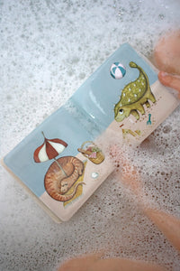 Filibabba Bath book - Dino Beach
