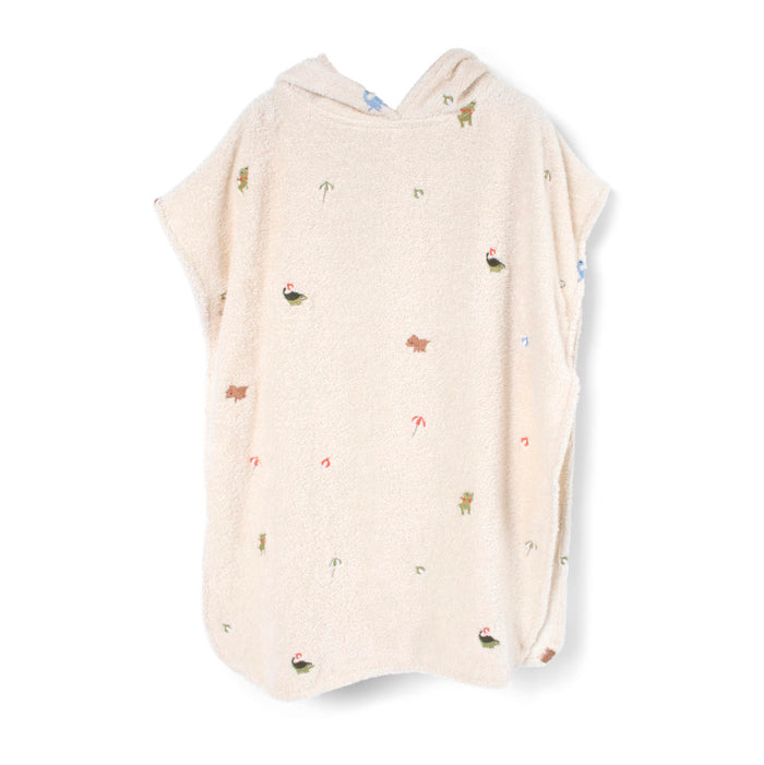 Filibabba broderad strandponcho Dino Beach