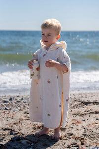 Filibabba broderad strandponcho Dino Beach