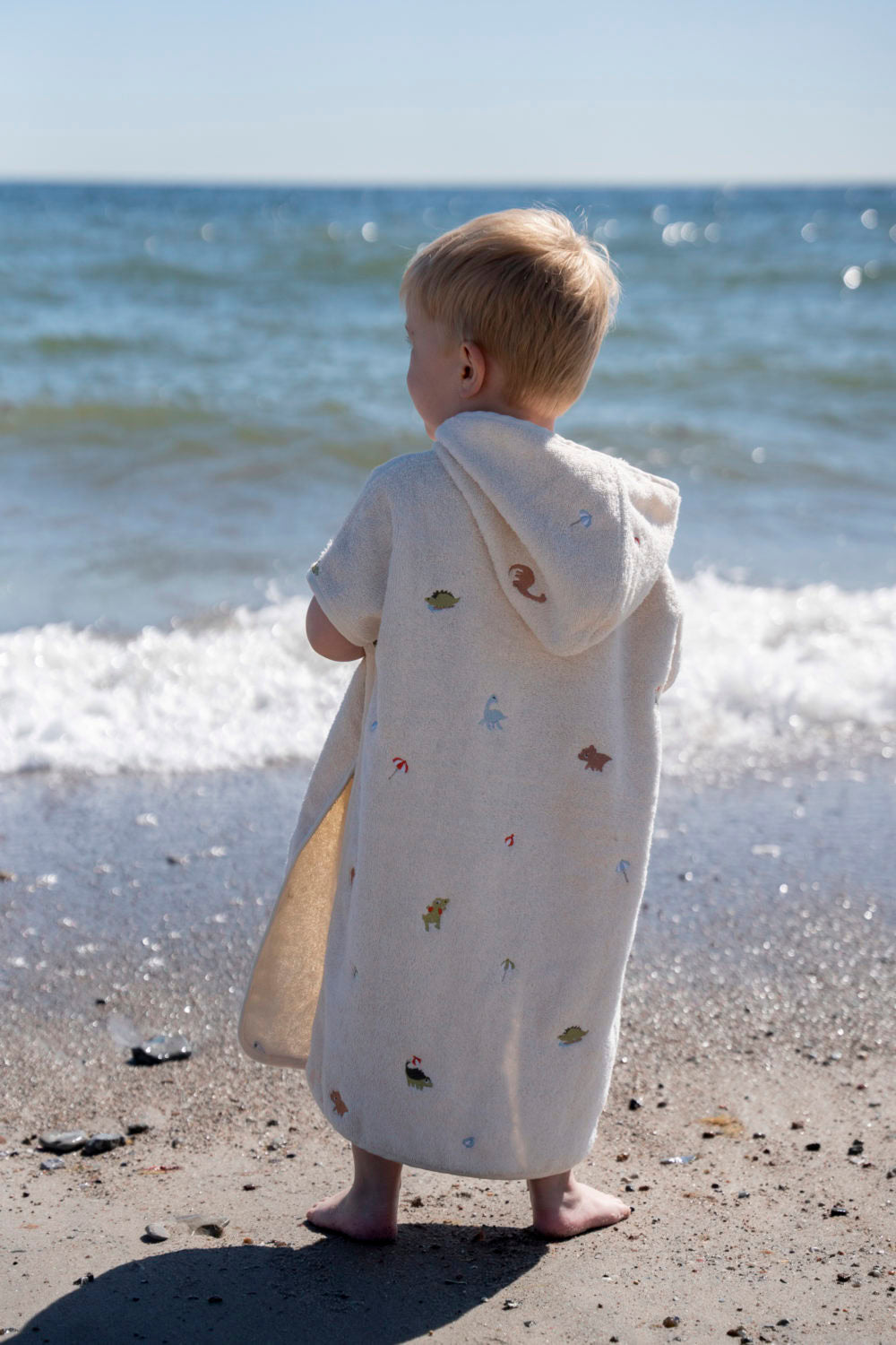 Filibabba broderad strandponcho Dino Beach