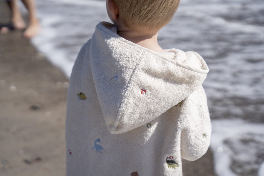 Filibabba broderad strandponcho Dino Beach