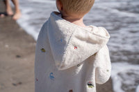 Filibabba broderad strandponcho Dino Beach