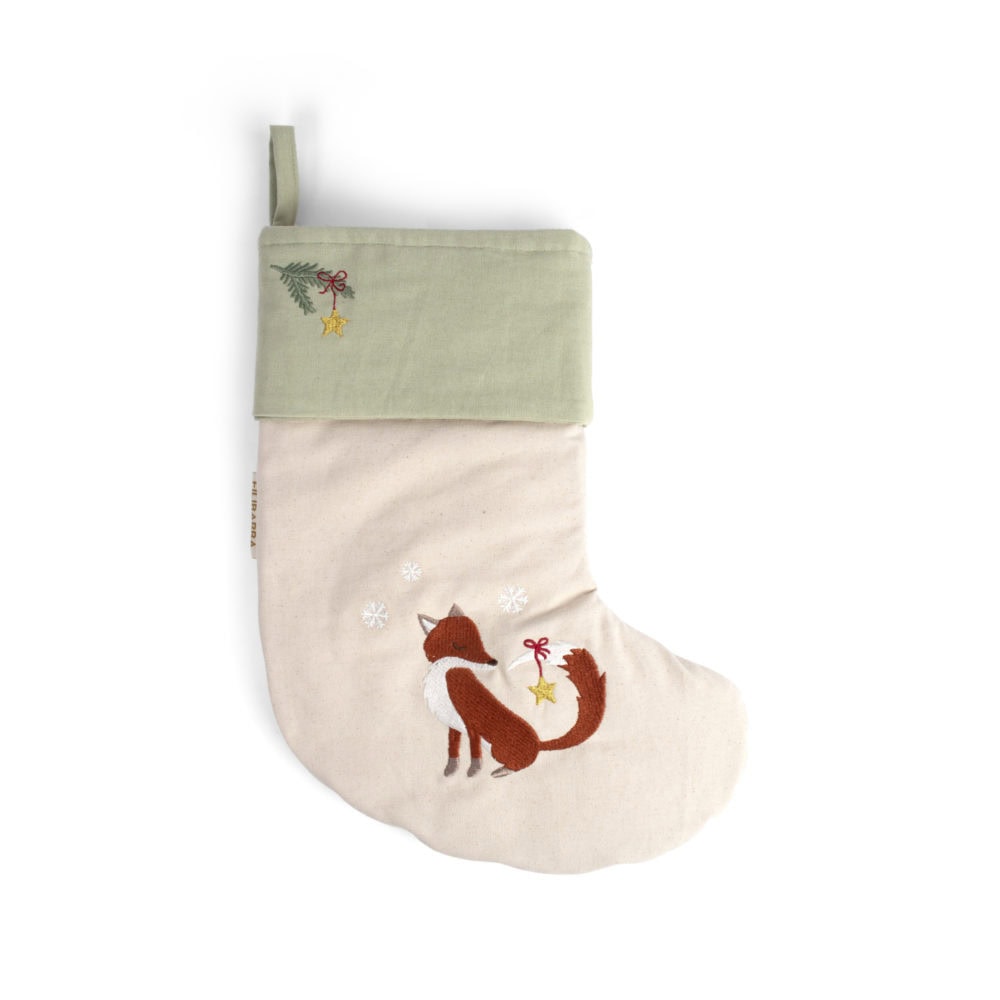 Filibabba Broderad Julstrumpa - Vinterräv