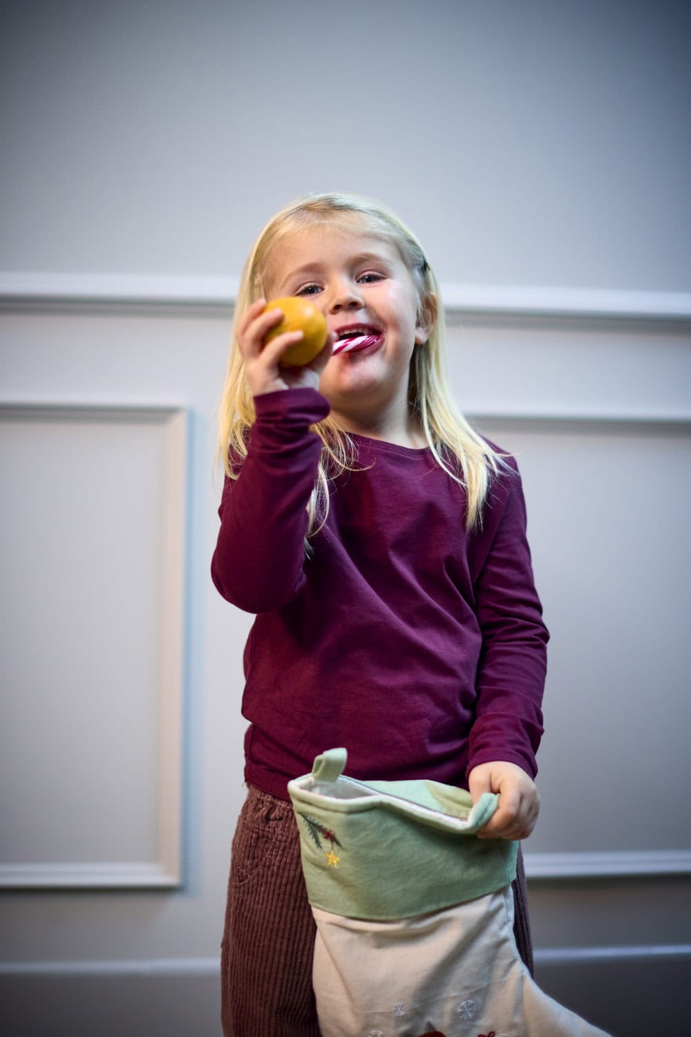 Filibabba Broderad Julstrumpa - Vinterräv