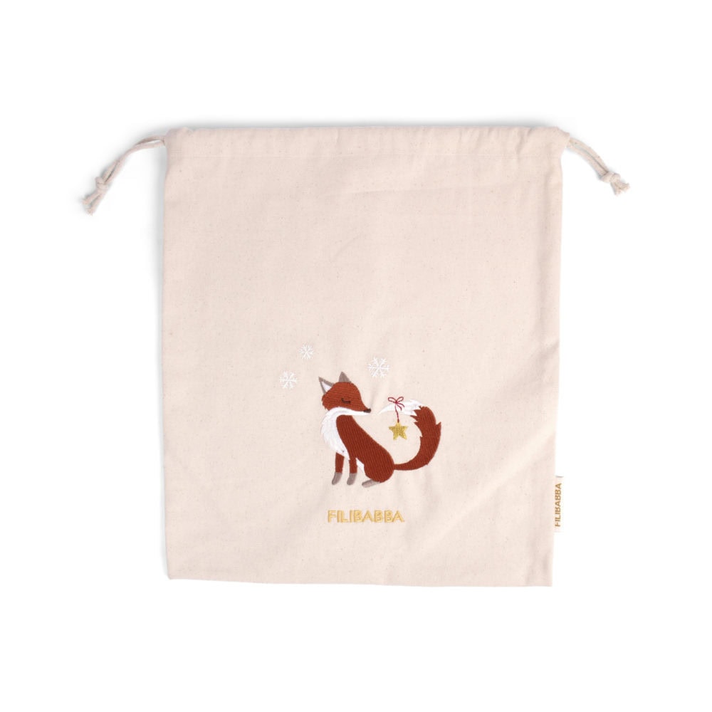 Filibabba Broderad Presentpåse Fox