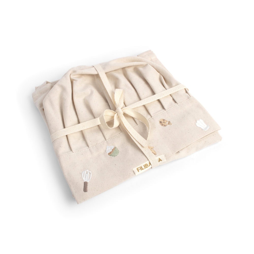 Filibabba Broderat Förkläde och Hatt