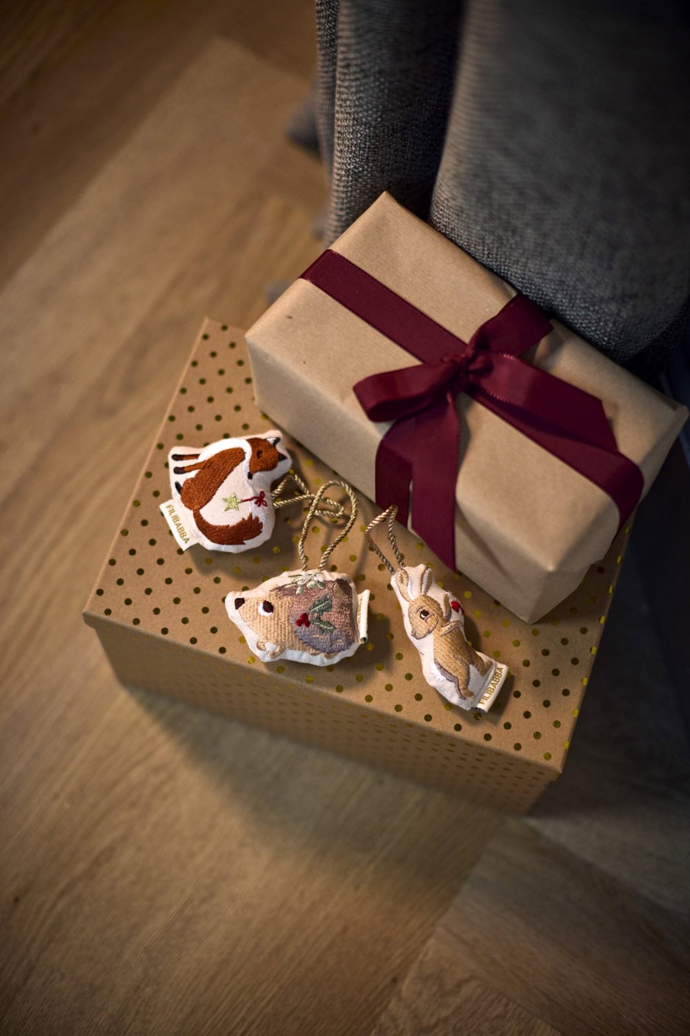 Filibabba Embroidered Winter Ornaments