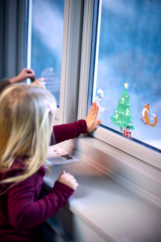 Filibabba Fönsterdekaler - Vinter och Skogsvänner