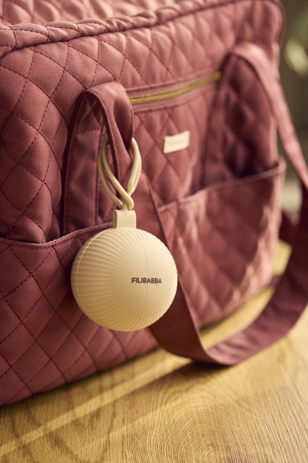 Filibabba nappförvaring silikon Offwhite