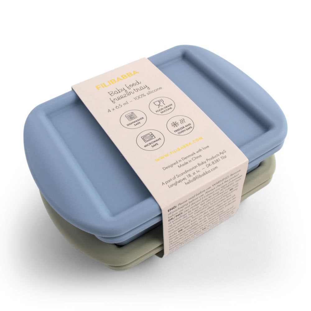 Filibabba silikonfrysbrickor Ocean Mix