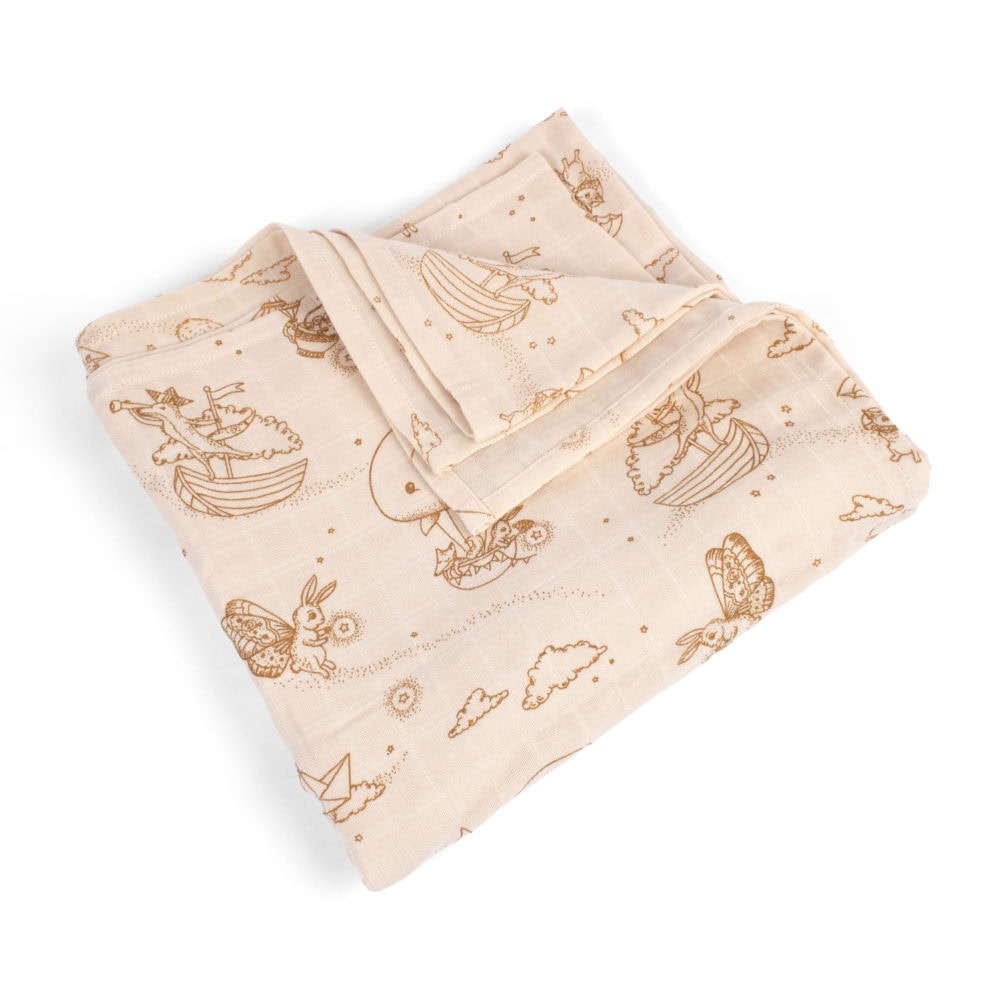 Filibabba Muslin Swaddle Diaper GOTS