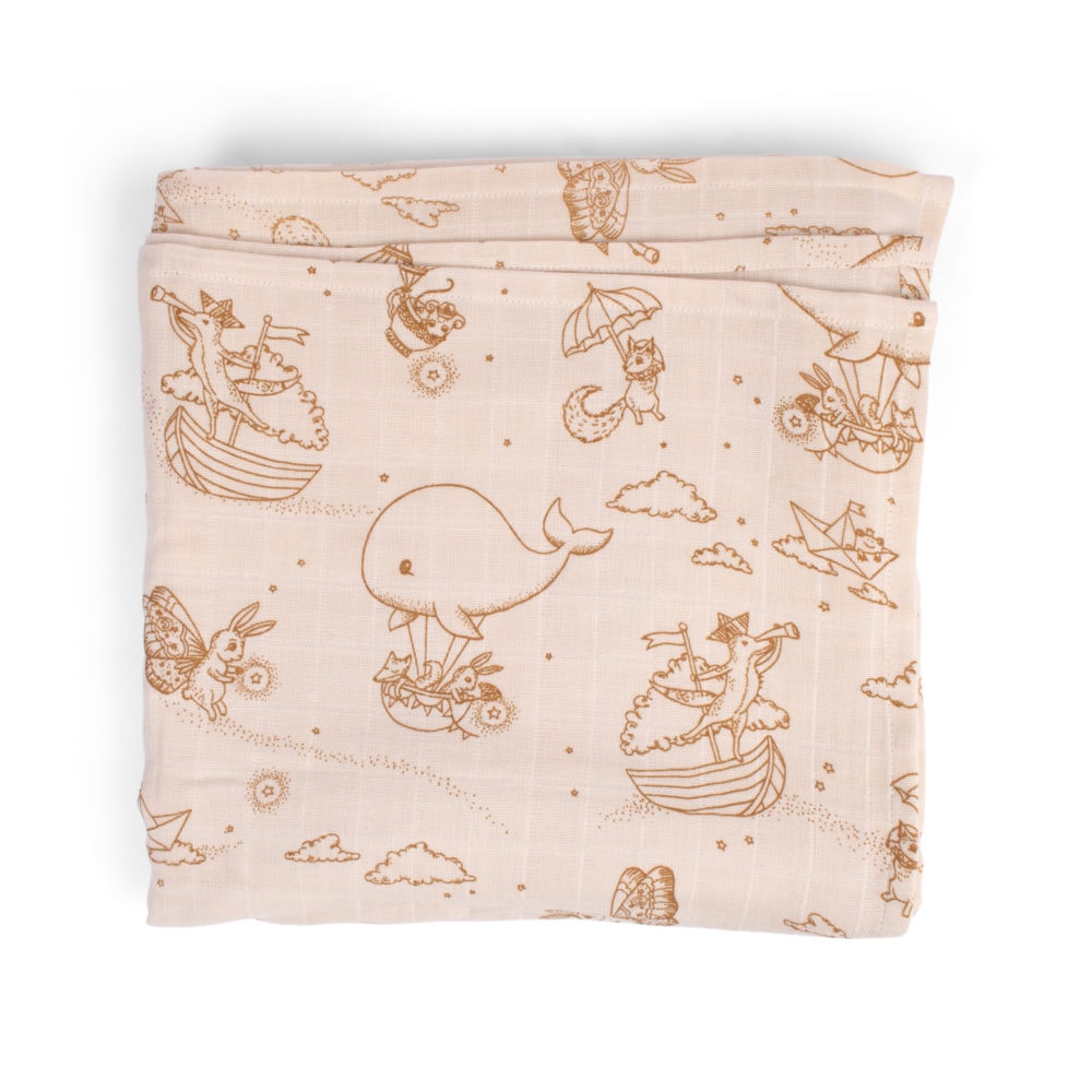 Filibabba Muslin Swaddle Diaper GOTS