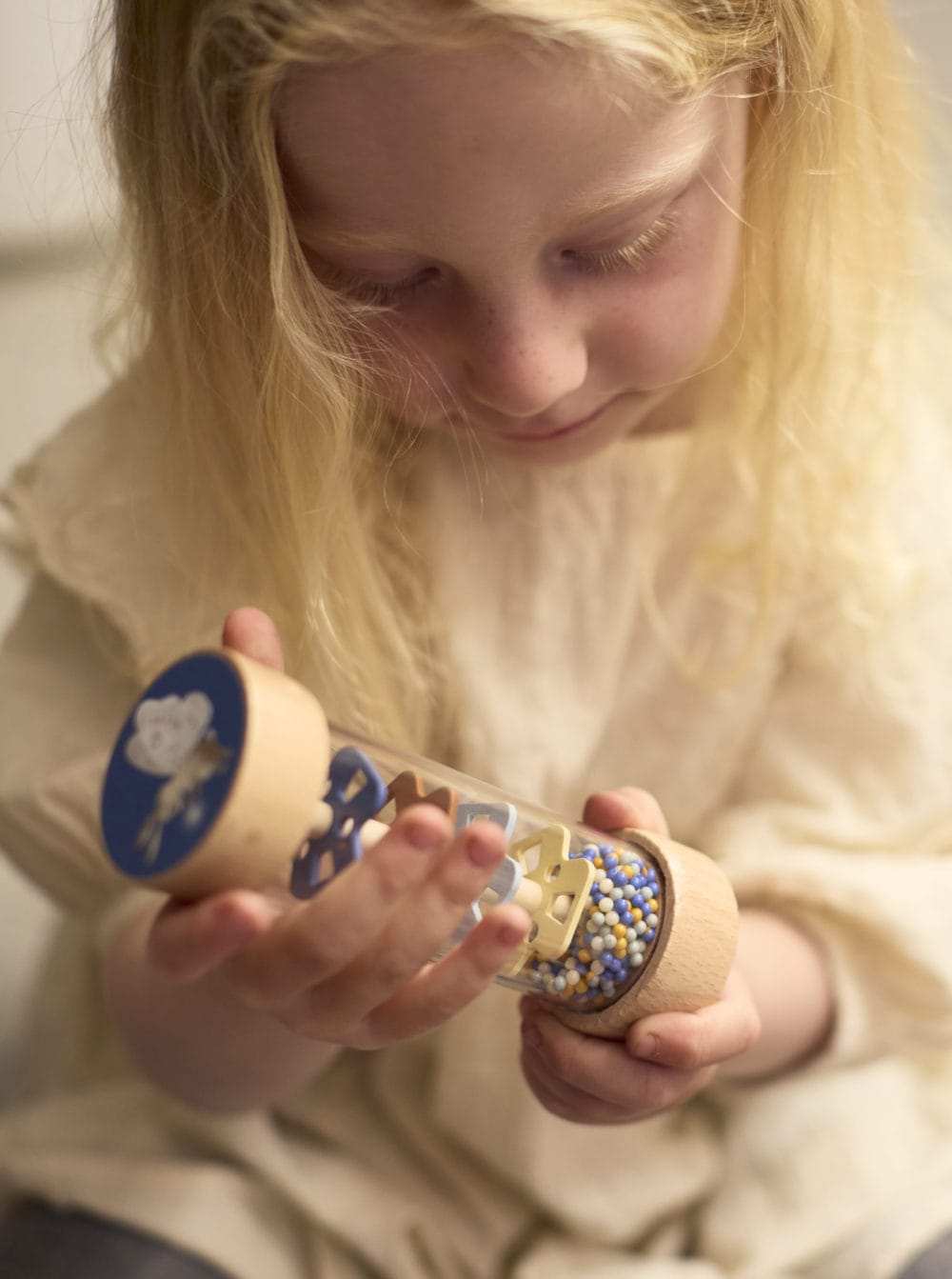 Filibabba träleksaker för sensorisk utveckling