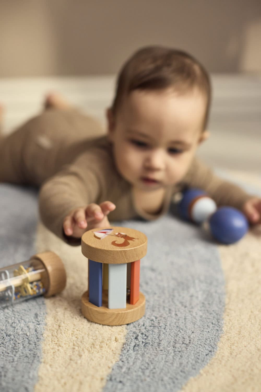 Filibabba träleksaker för sensorisk utveckling