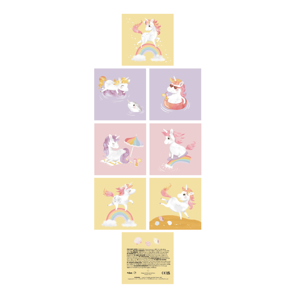 Filibabba Badbok Unicorn Shores