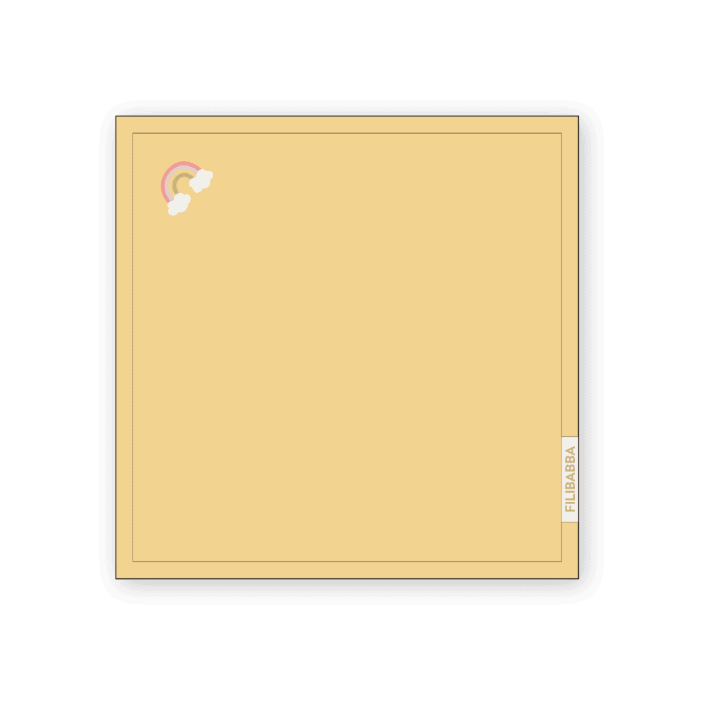 Filibabba Tvättlappar 4-pack Broderad