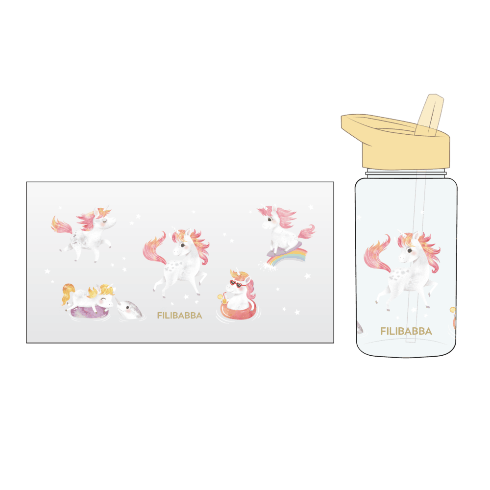 Filibabba Dricksflaska Unicorn Shores