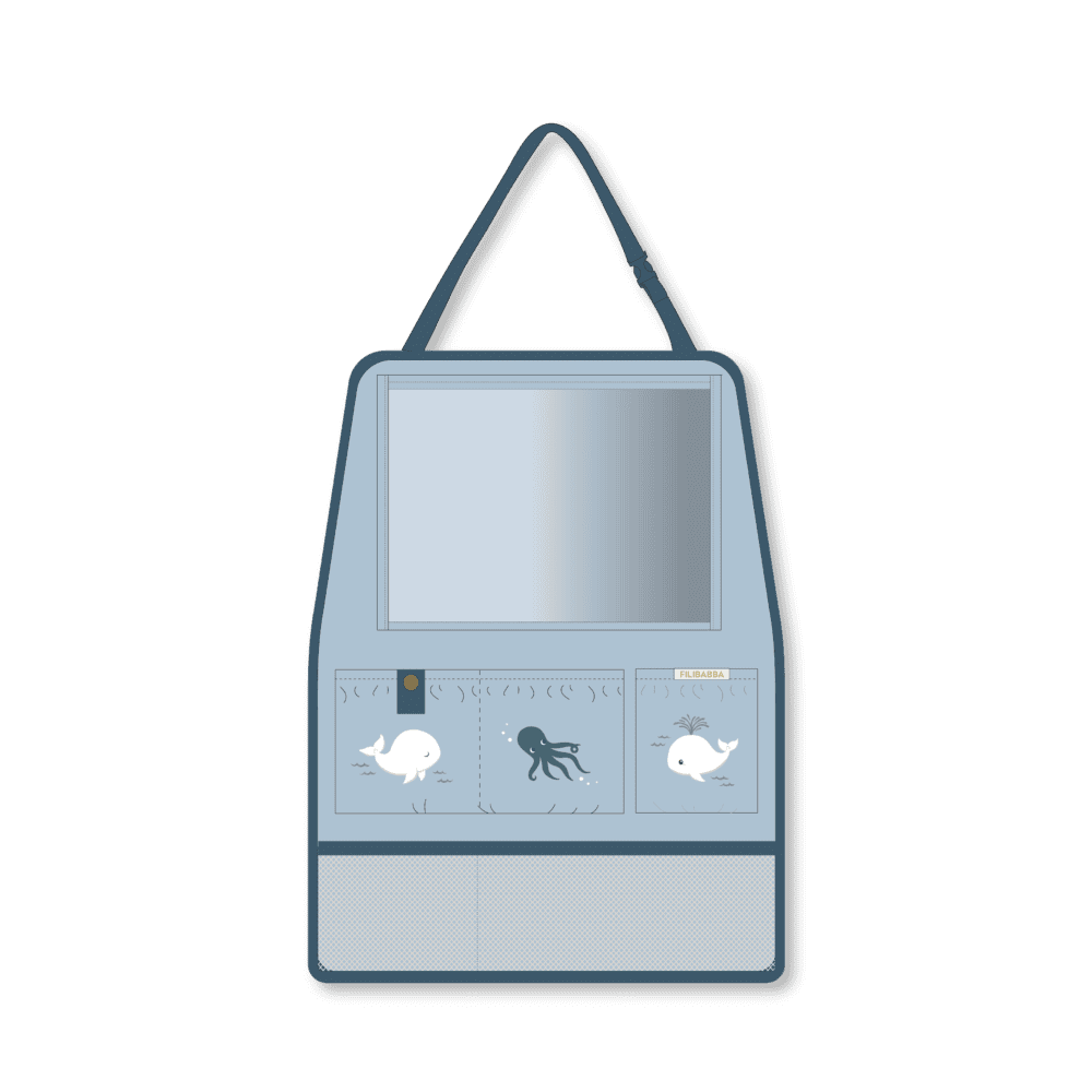 Filibabba Backseat organizer – Whale Tales