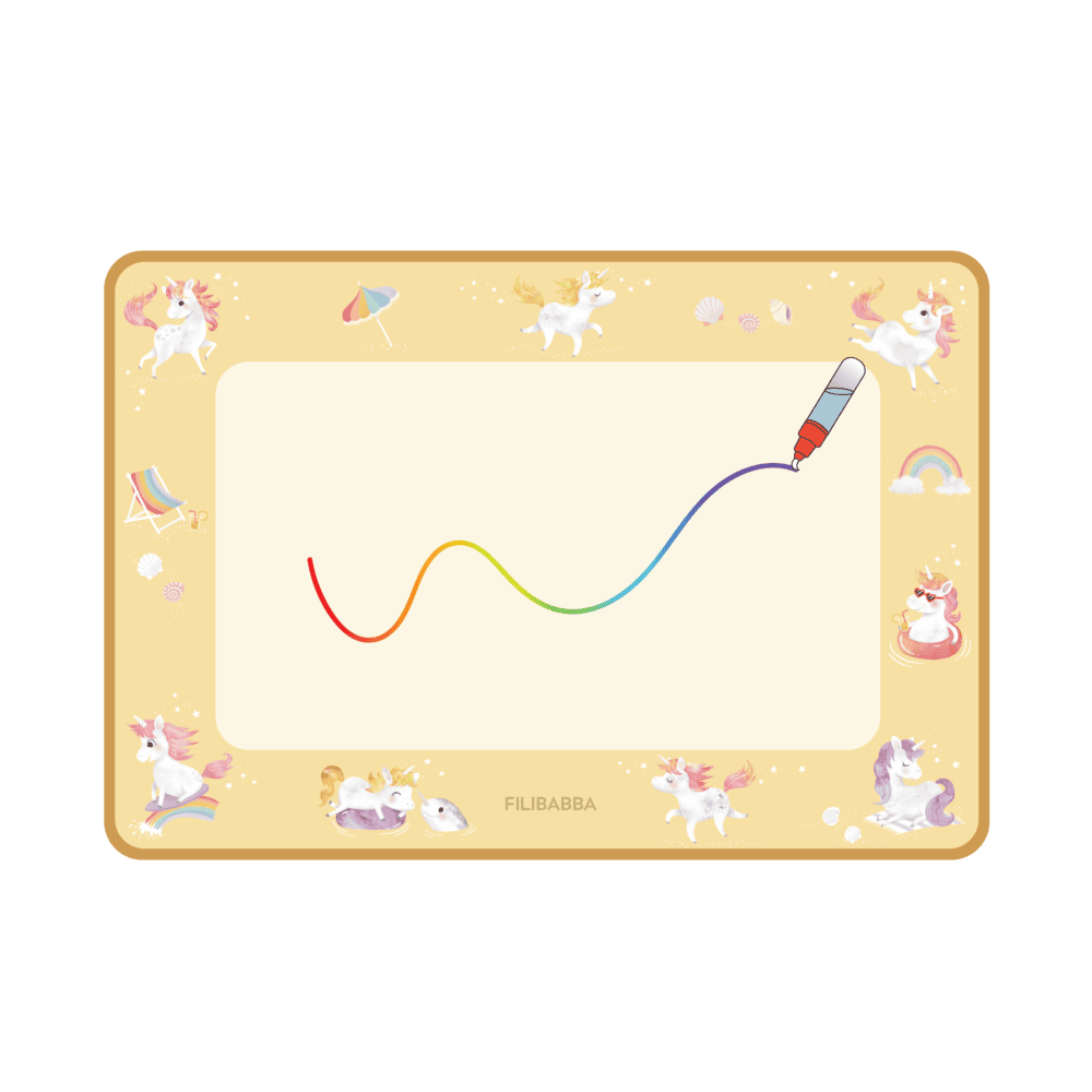 Filibabba Water drawing mat – Unicorn Shores