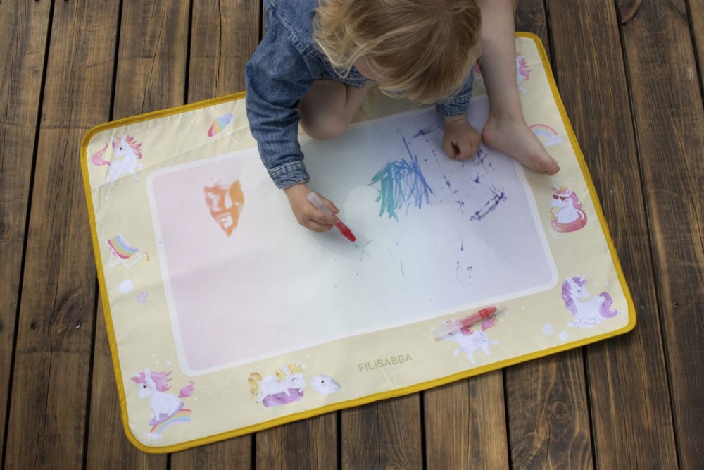 Filibabba Water drawing mat – Unicorn Shores