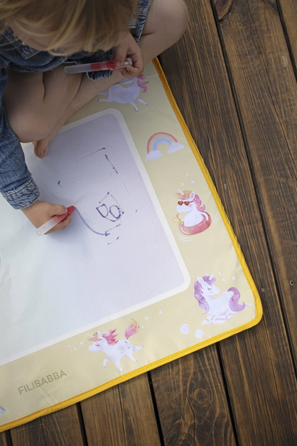 Filibabba Water drawing mat – Unicorn Shores