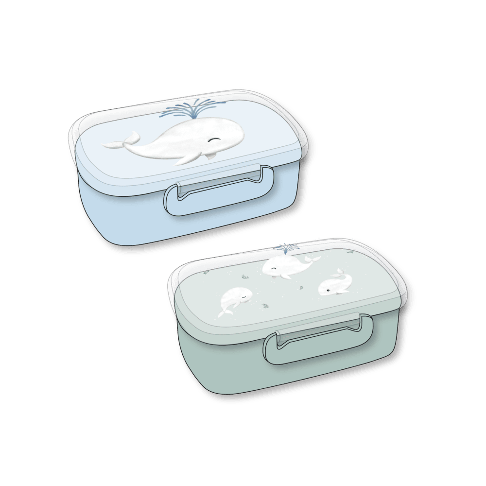 Filibabba Lunchlådor 2-pack Christian Whale