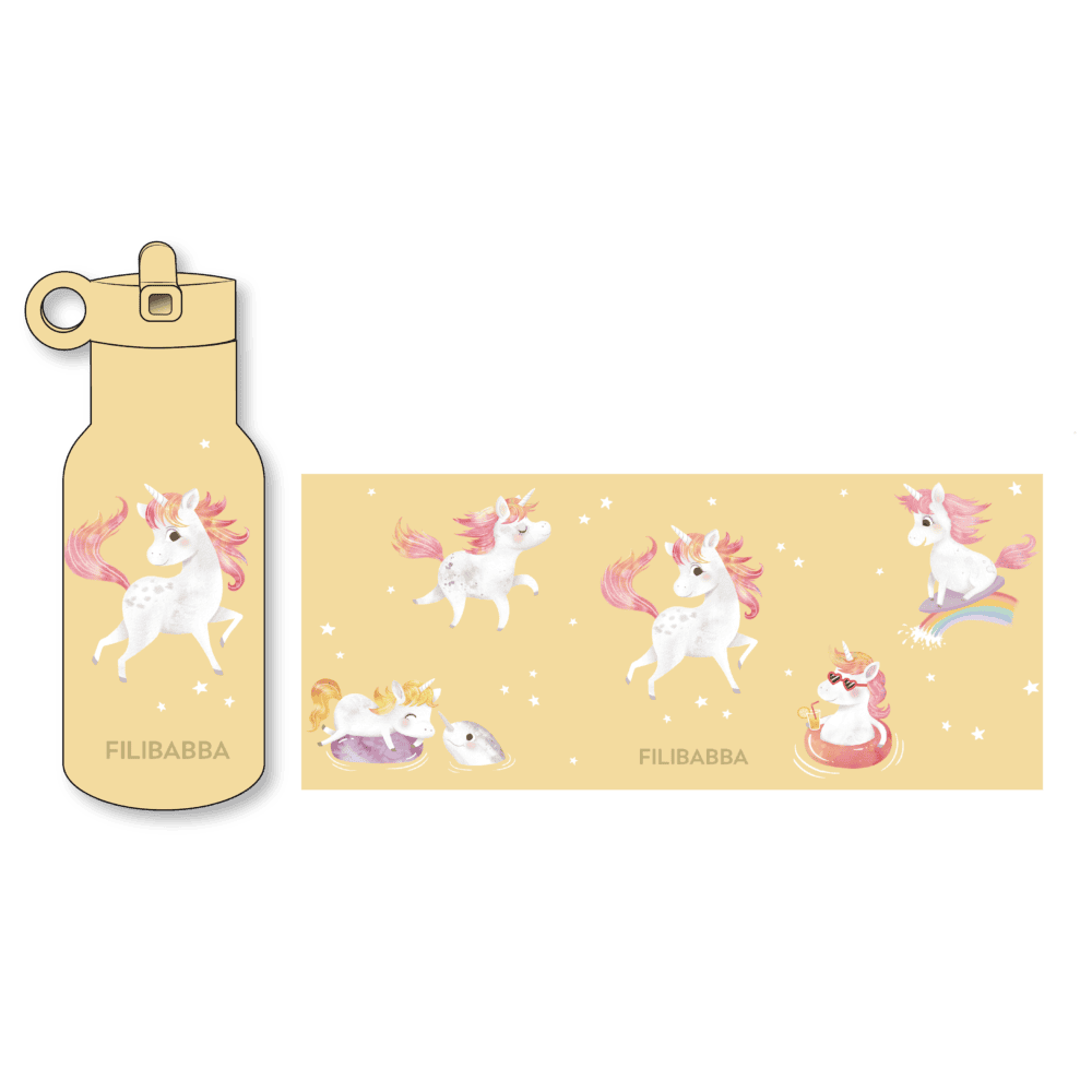 Filibabba Vattenflaska Unicorn Shore