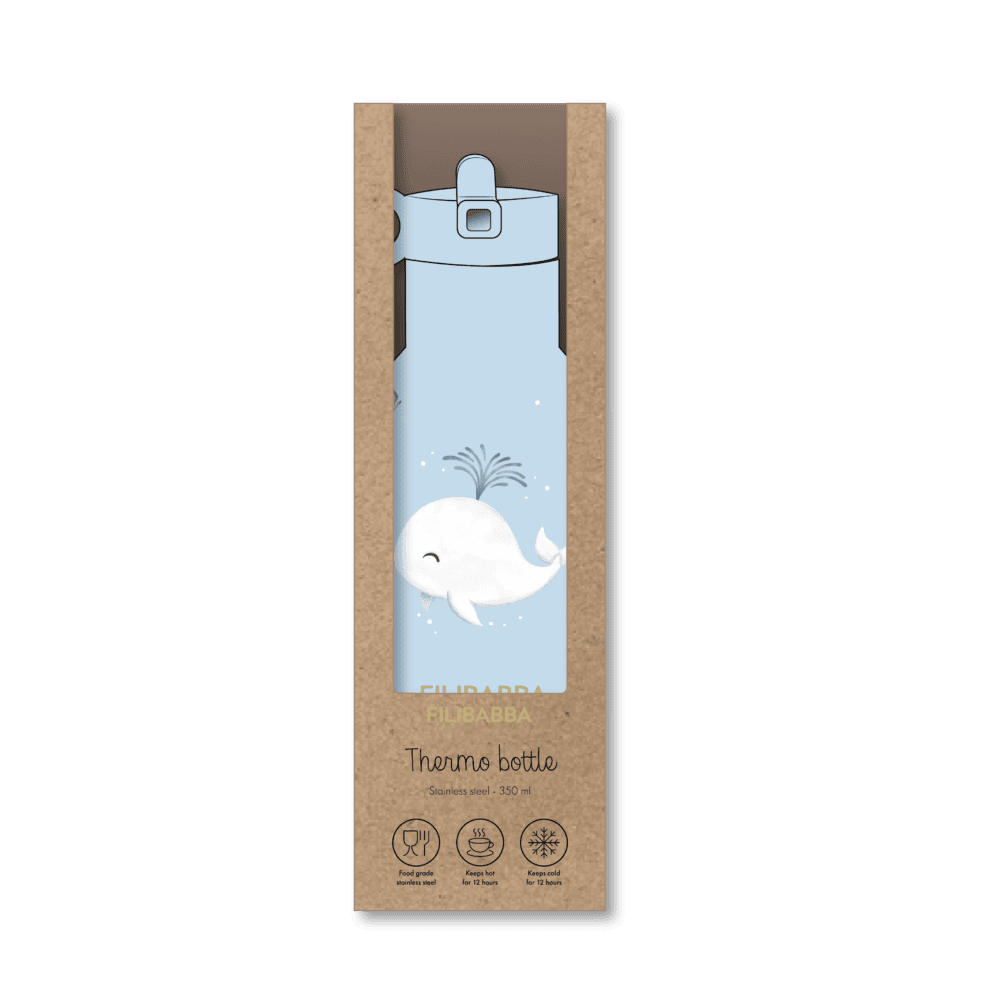 Filibabba Vattenflaska Christian's Whale Tales