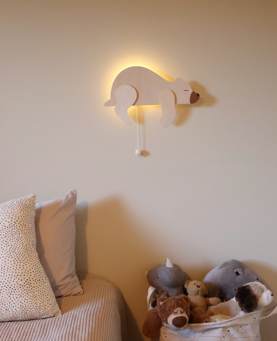 Oh, Poppy! TED THE BEAR WALL LAMP