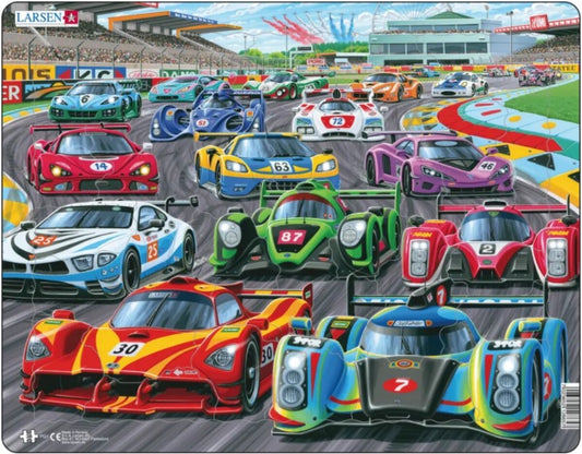 Tactic Larsen Maxi Racing Cars pussel