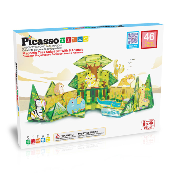 Tactic PicassoTiles Safari Magnetset 46 delar