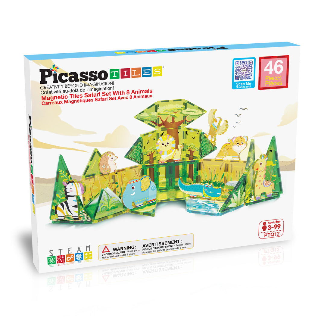 Tactic PicassoTiles Safari Magnetset 46 delar