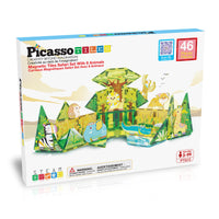 Tactic PicassoTiles Safari Magnetset 46 delar