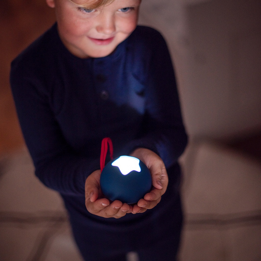 Pabobo Nattlampa Mini Måne Blå