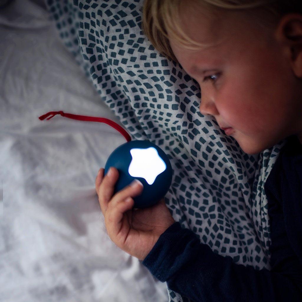 Pabobo Nattlampa Mini Måne Blå