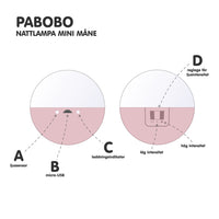 Roll About Nattlampa Mini Måne