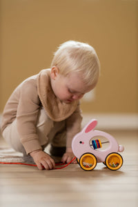 Scandinavian Baby Pull Along Rabbit